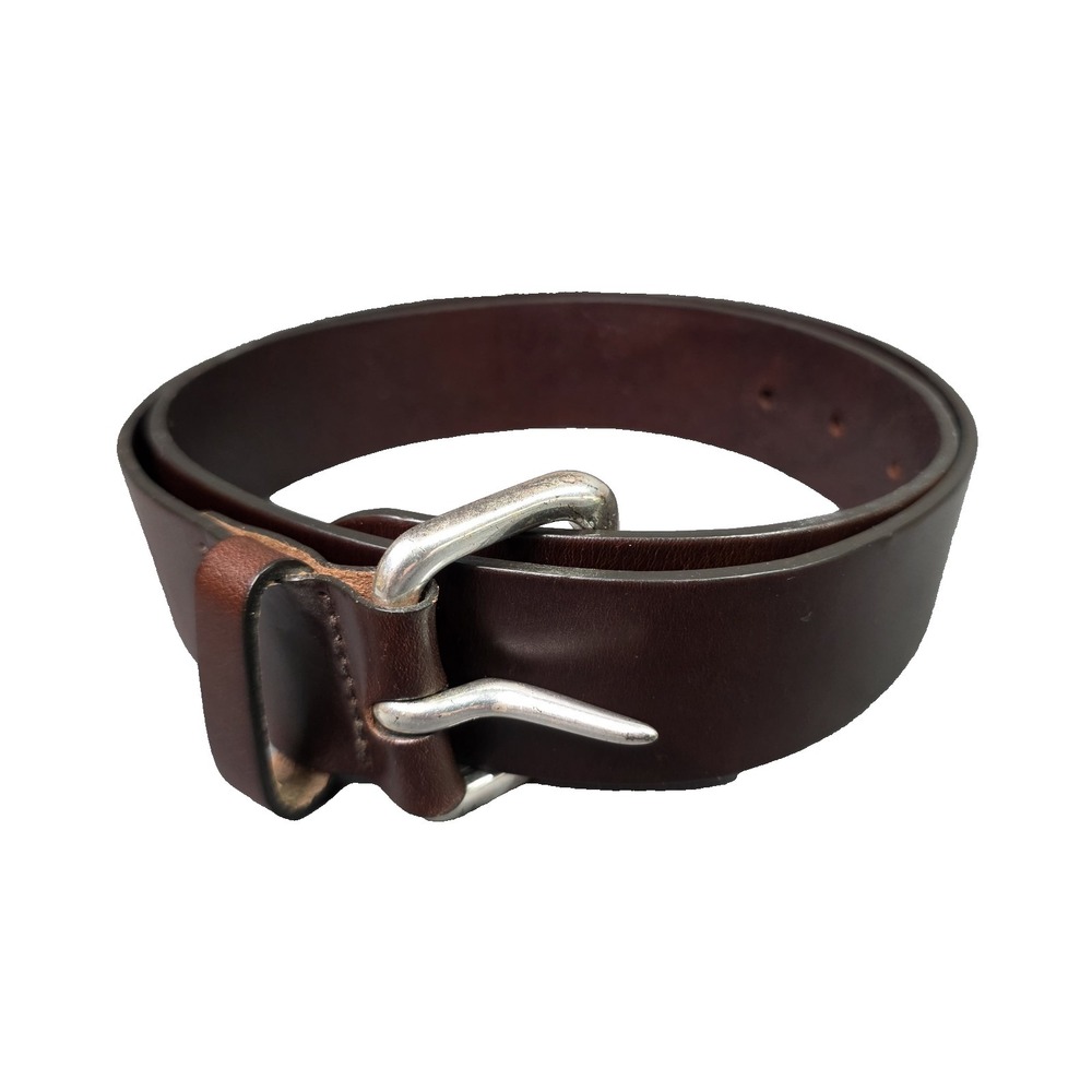 Express Genuine Leather Belt Brown Size L Made in USA Classic Casual Dress